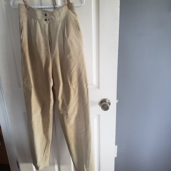 Suede fully lined women's pants - Picture 5 of 6